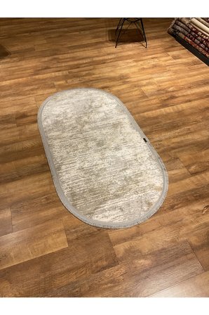 Anje 6300 Bej Oval Halı