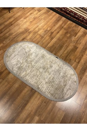 Anje 6300 Bej Oval Halı