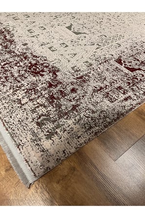 HE37F KREM-GRİ-BORDO HALI