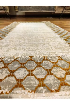 PERLA 15C GRİ-BEYAZ-GOLD HALI