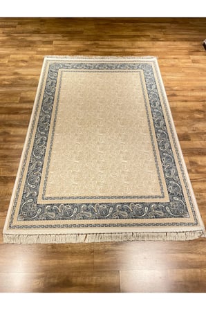 VELVET 562AA MAVİ-KREM HALI
