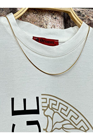 Erkek Savage Baskılı Oversize Bisiklet Yaka T-Shirt