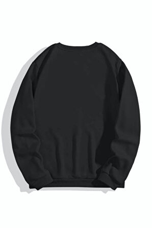 Kadın Siyah Los Angeles Bisiklet Yaka Sweatshirt
