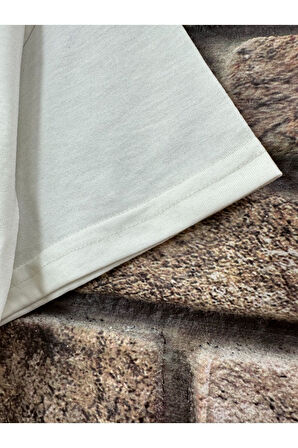 Erkek LA Baskılı Oversize Tshirt