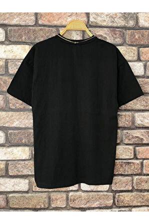 Erkek LA Baskılı Oversize Tshirt