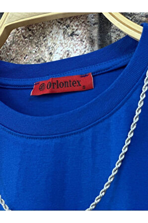 Erkek Believe Baskılı Oversize T-shirt