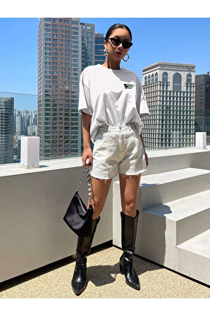 Unisex Effect Baskılı Oversize T-shirt