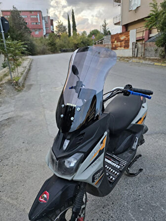 MOTOCAM Altai F1 Max Siperlik Ön Cam 2021-2025 Model 57cm Füme Renkli 4mm