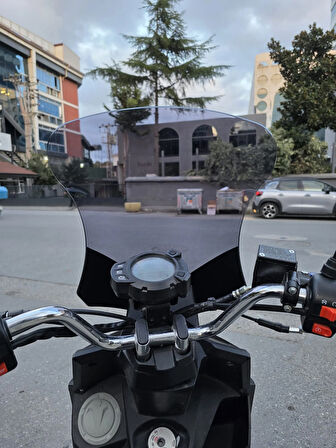 MOTOCAM Altai F1 Max Siperlik Ön Cam 2021-2025 Model 57cm Füme Renkli 4mm