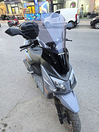 MOTOCAM Altai F2 Max Siperlik Ön Cam 2024-2025 Model 63cm Füme Renkli 4mm