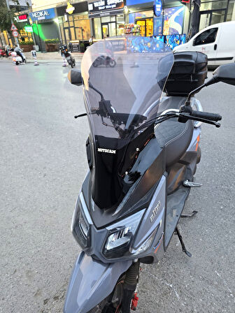 MOTOCAM Altai F2 Max Siperlik Ön Cam 2024-2025 Model 63cm Füme Renkli 4mm