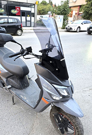 MOTOCAM Altai F2 Max Siperlik Ön Cam 2024-2025 Model 63cm Füme Renkli 4mm