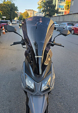 MOTOCAM Altai F2 Max Siperlik Ön Cam 2024-2025 Model 63cm Siyah Renkli 4mm