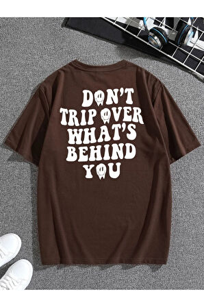 Unisex Don't Sırt Baskılı Oversize T-shirt