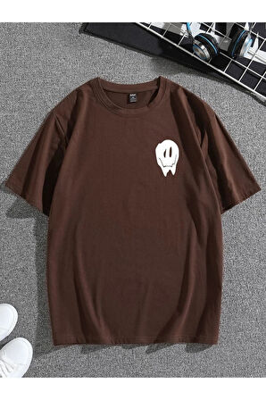Unisex Don't Sırt Baskılı Oversize T-shirt