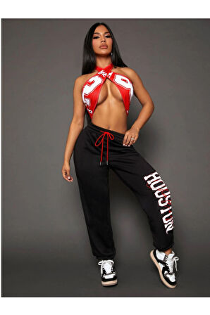 Kadın Baskılı Eşofman Altı