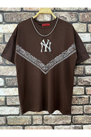 Erkek NY Baskılı T-Shirt