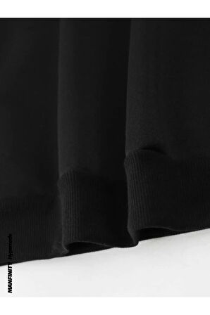 Erkek Slowly Baskı Kapüşonlu Sweatshirt