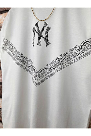 Erkek NY Baskılı T-Shirt