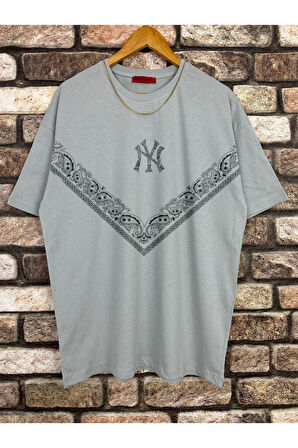 Erkek NY Baskılı T-Shirt