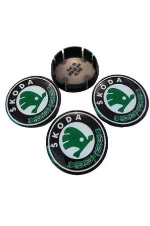 Skoda Jant Göbeği Geçmeli - 4 Adet-(dıştan 56 Iç 52mm)
