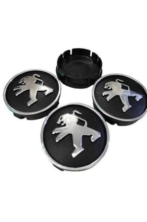 Peugeout Kabartma Geçme Jant Göbeği 4'lü 60mm-55mm