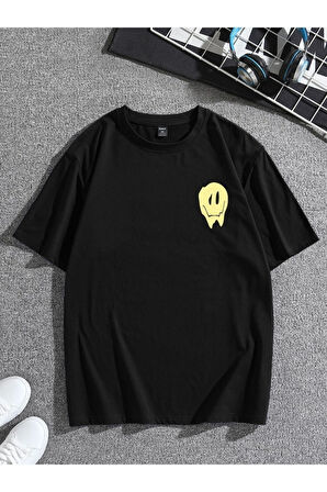 Unisex Don't Sırt Baskılı Oversize T-shirt