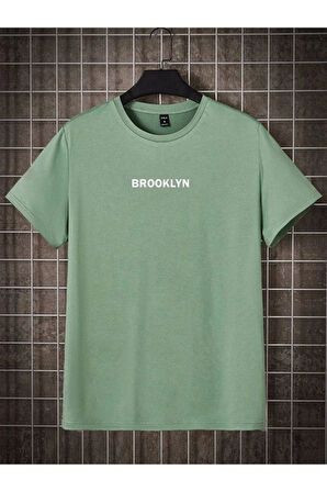 Unisex Brooklyn Baskılı Oversize Tshirt