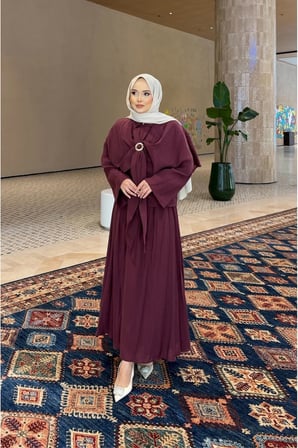 Alure Pelerin Bluzlu Şifon Takım