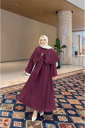Alure Pelerin Bluzlu Şifon Takım