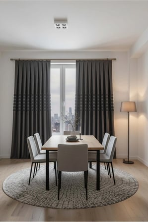 Alvin Pano Fon Perde 1x3 Sık Pile Çift Kanat - Bohem ve İskandinav Mobilya Desenlerine Uyumlu