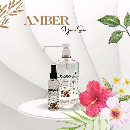 Bioxi® Amber 80° Kolonya 1 LT Sprey Başlıklı + 150 ML