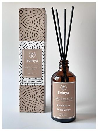 Evinya Bambu Çubuklu Oda Kokusu Amber Romantik - 100 ML