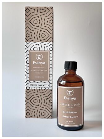 Evinya Bambu Çubuklu Oda Kokusu Amber Romantik - 100 ML