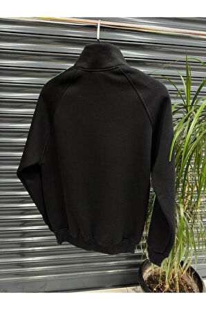 OVERSIZE 3 İPLİK ŞARDONLU FERMUARLI KALİTELİ SWEAT AMED SPOR