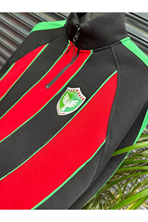 OVERSIZE 3 İPLİK ŞARDONLU FERMUARLI KALİTELİ SWEAT AMED SPOR