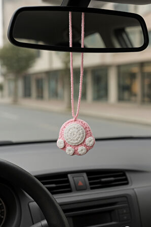 Amigurumi Araba Dikiz Aynası Süsü & Anahtarlık & Çanta Askısı - El Örgüsü