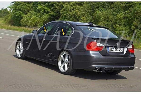 Bmw E90 Krom Cam Çıtası 4 Parça 2005-2012 Paslanmaz Çelik