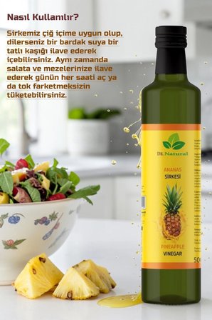 3 Adet Ananas Sirkesi Detox Sirke 500 Ml