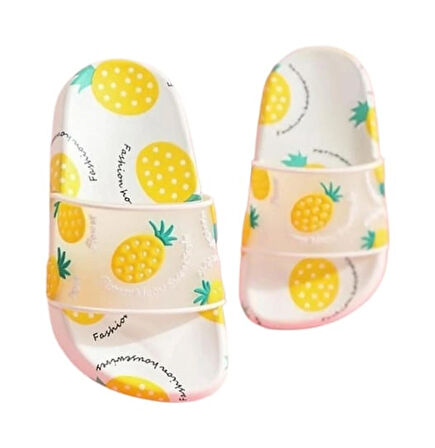 Ananas Desenli Çocuk Terlik