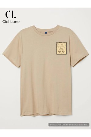 Nevermind Unisex Antik Mısır Baskılı Oversize Tişört