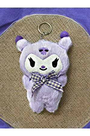 Peluş Kuromi Anahtarlık & Çanta Süsü. 10-12 cm.Sevimli mi sevimli.