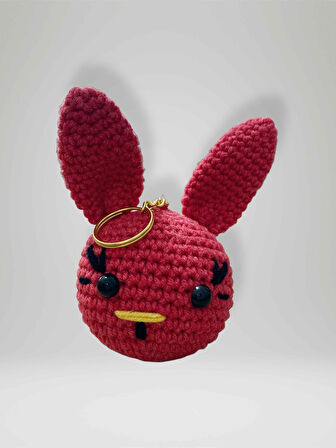 Amigurumi Anahtarlık 7-8 cm Sevimli El Örgüsü Hediyelik Anahtar ve Çanta Aksesuarı