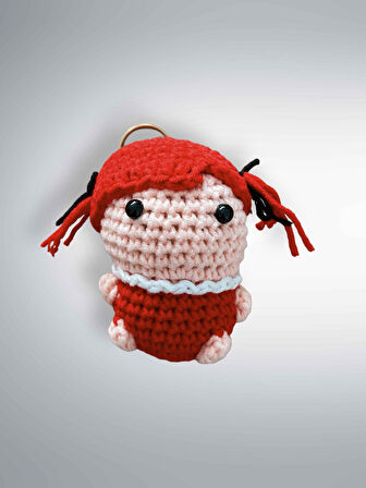 Amigurumi Anahtarlık 7-8 cm Sevimli El Örgüsü Hediyelik Anahtar ve Çanta Aksesuarı