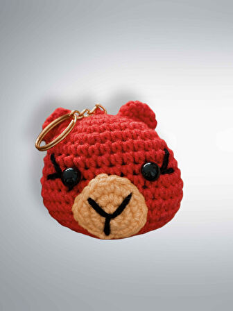 Amigurumi Anahtarlık 7-8 cm Sevimli El Örgüsü Hediyelik Anahtar ve Çanta Aksesuarı