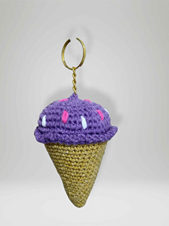 Amigurumi Külah Anahtarlık 10-11 cm Sevimli El Örgüsü Hediyelik Anahtar ve Çanta Aksesuarı (kod:105)