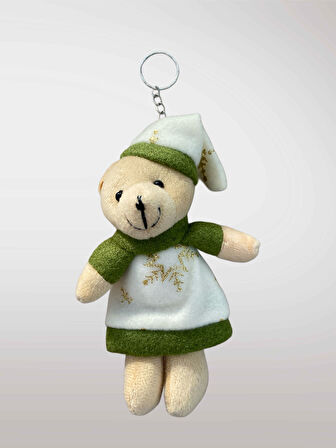 YILBAŞI Temalı Peluş Anahtarlık Çanta Süsü Ağaç Süsü Dekor Süsü Hediye (13-15 cm) (kod:121)