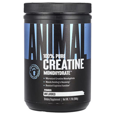 Universal Animal Creatine Monohydrate Monohidrat 500gr - 100 SERVİS