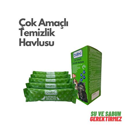 Bioxi® Animal Health Çok Amaçlı Temizlik Havlu 5li