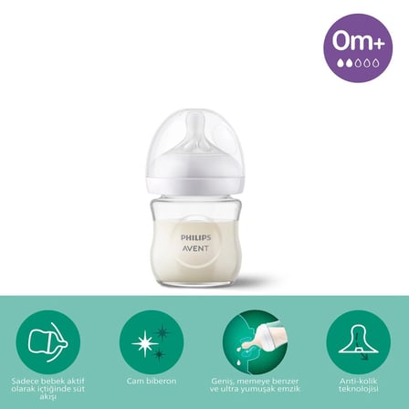 Doğal Tepkili Natural Response Cam Biberon 120 ml 0+ Ay